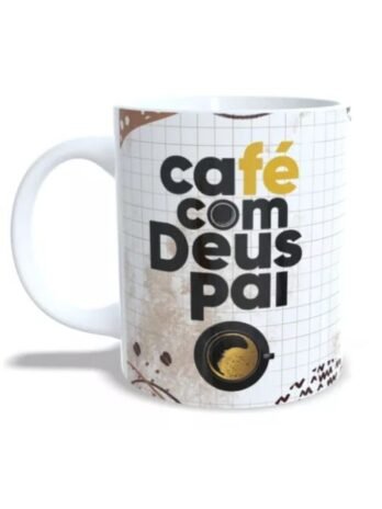 Caneca Personalizada Café Com Deus Pai